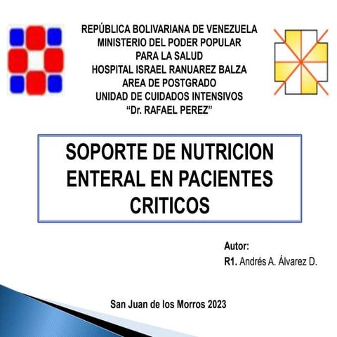 nutricion enteral en pacientes críticos pptx