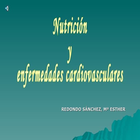 Nutricion y cardiovasculares