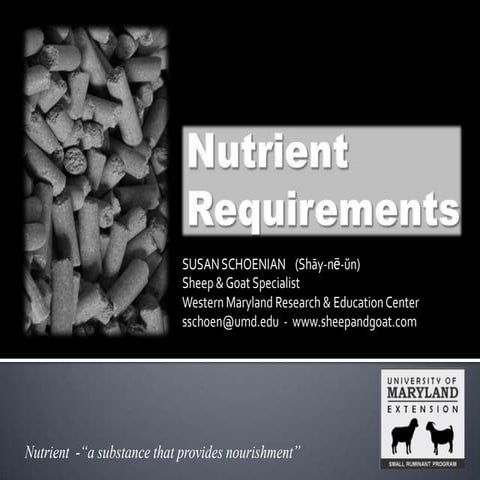 Nutrient requirment table NRC | PDF
