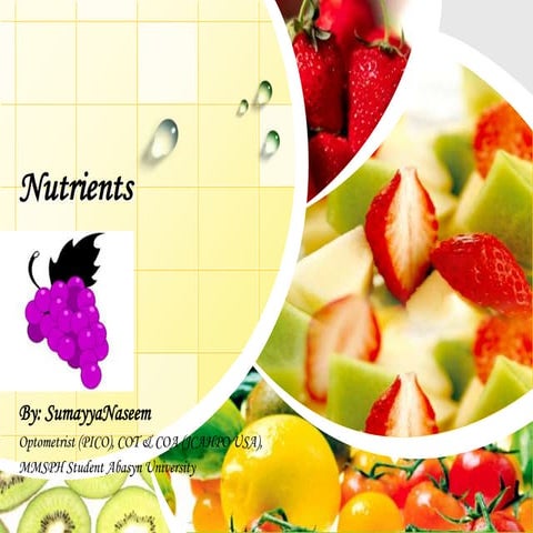 Nutrients by Sumayya Naseem 2003
