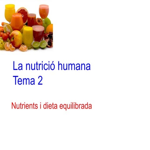 Nutrients i dieta equilibrada 