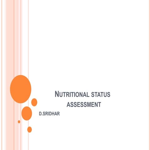Nutrional status assesment