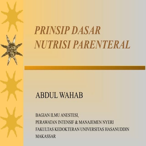 Nutrisi enteral parenteral aw