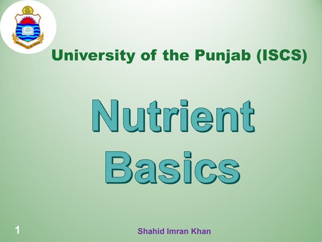 Nutrition