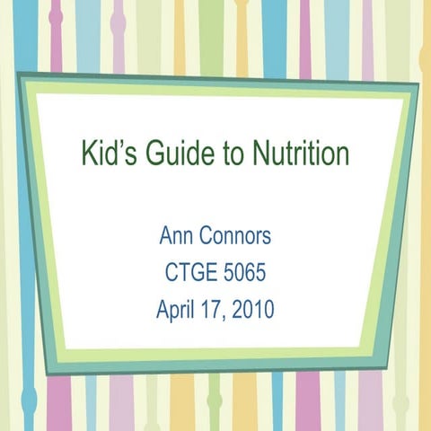 Nutrition   a. connors