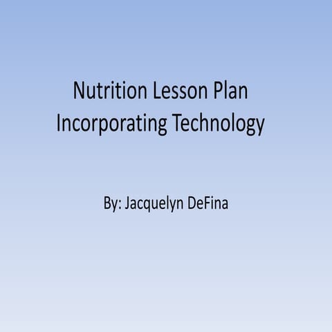 Nutrition   j. de fina