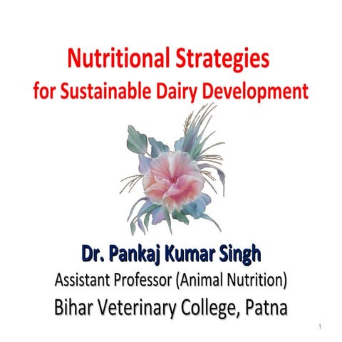 Nutrition and Reproduction Power point Dr P K Singh Vety. College, Patna, India