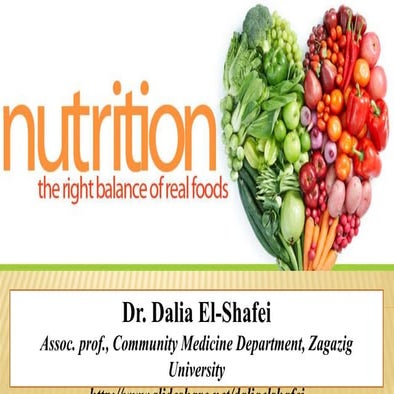 Nutrition and food constituents