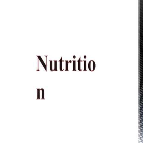 Nutrition 