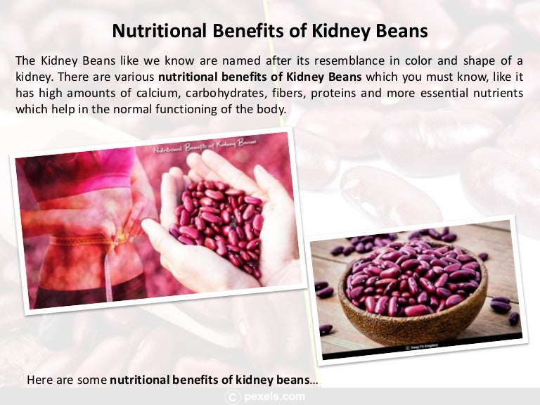 Nutritional benefits of kidney beans