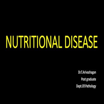 Nutritional disease