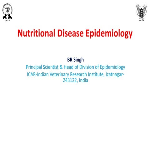 Nutritional disease epidemiology