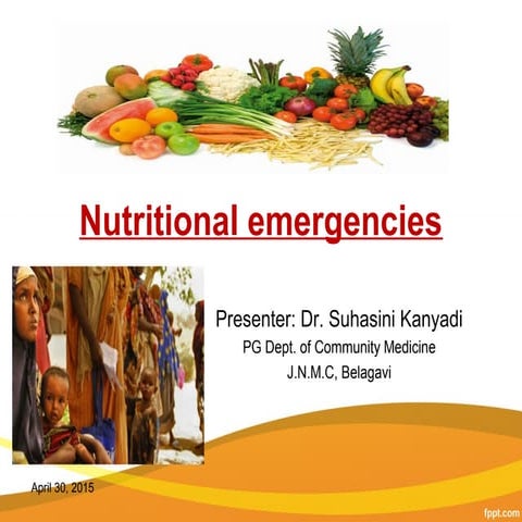 Nutritional emergencies 2015