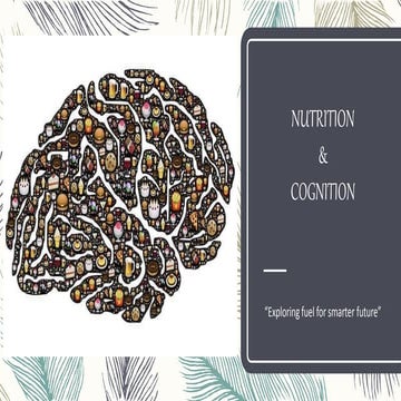 Nutrition and cognition