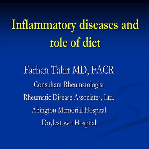 Nutrition And Inflammation