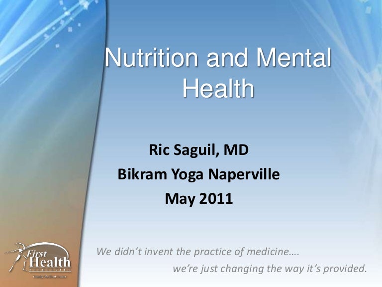 Mental Health And Nutrition Research Group Nutrition and mental health