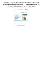 Nutrition concepts online for grodn...