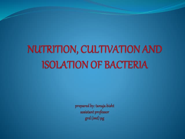 Classification of bacteria based on temperature, ph and oxygen ...