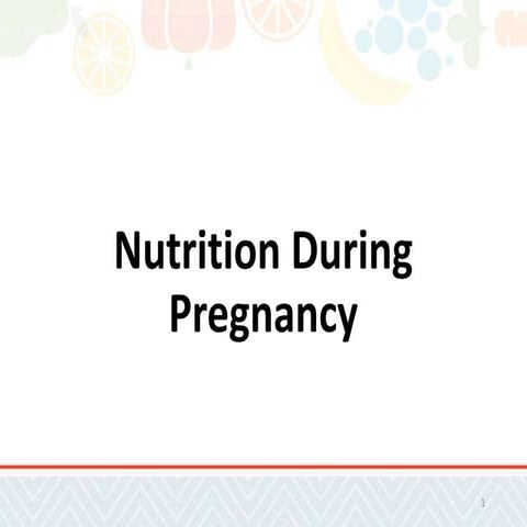 Nutrition During Pregnancy PowerPoint 03 20 2021