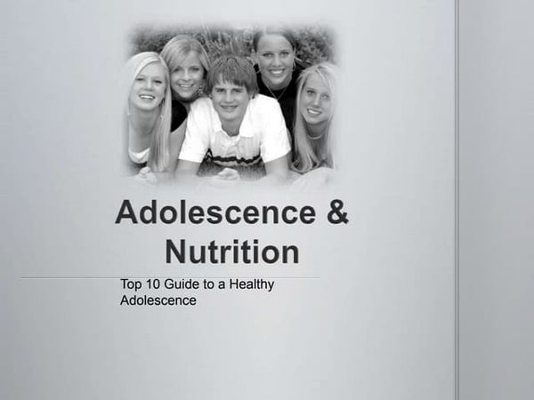 Healthy diet for Adolescents