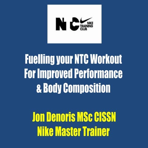 Fuelling Your NTC Workout 