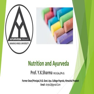 Nutrition in Ayurveda