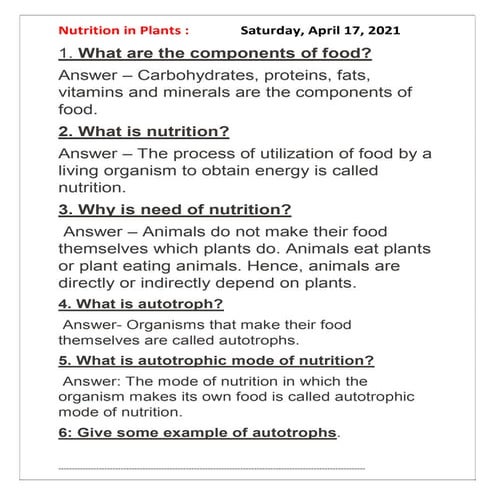 Nutrition in plants 17 04-21