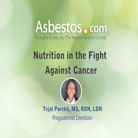Nutrition in the Fight Against Cancer