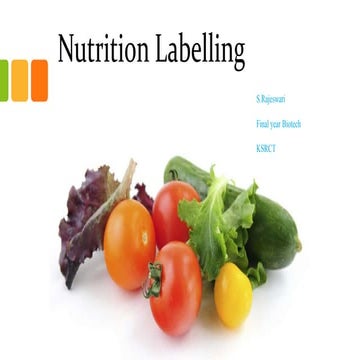 Nutrition labelling