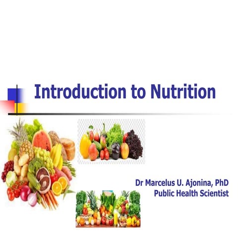 Introduction to Nutrition