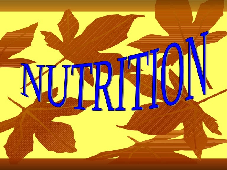 Nutrition Powerpoint