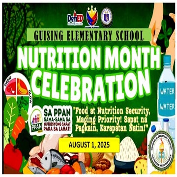 Comprehensive Nutrition Month Tarpapel Event Program and Activities | PPTX