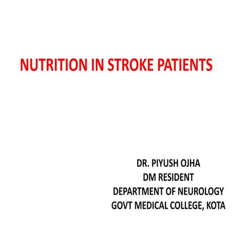 Nutrition in Stroke