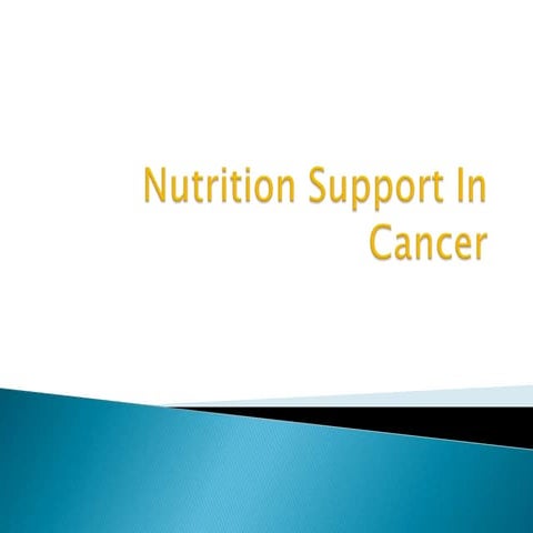 Nutrition Support In Cancer
