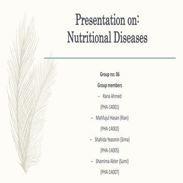 Nutritional diseases of Poultry