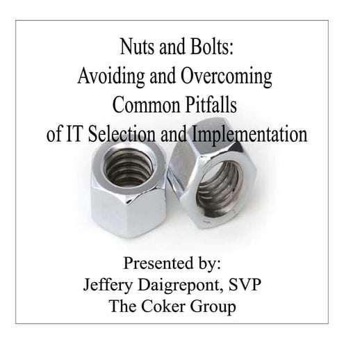 Tales from the Trenches: Implementing an EMR