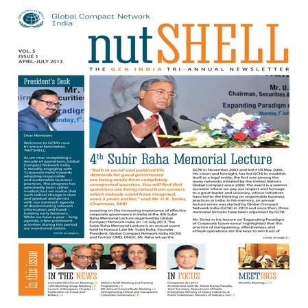 NutShell - GCNI Tri-annual Newsletter April-July 2013 | PDF