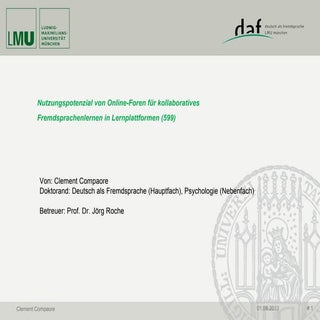 Nutzungspotenzial von Online-Foren ...