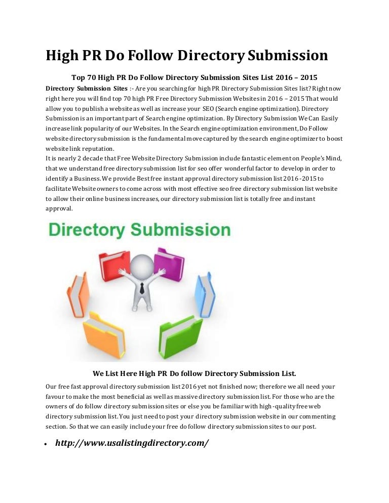 Seo directory list 2015