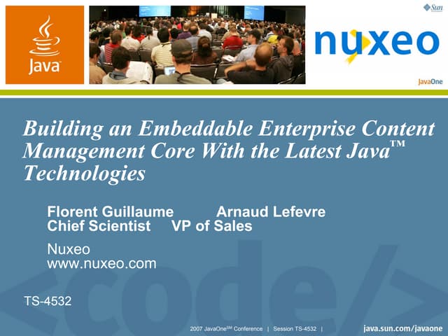 Nuxeo JavaOne 2007 presentation (in original format)