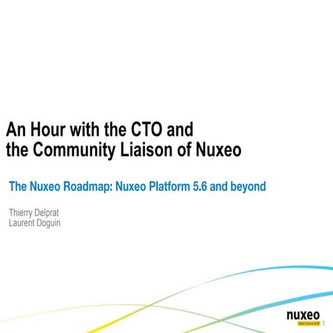 Nuxeo Roadmap June 2012
