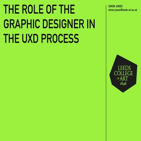 NUX Leeds - 26/03/2015 - The Role of the Graphic Designer in UXD - Simon Jone...