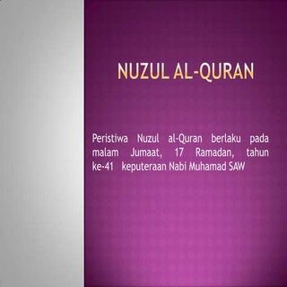 Nuzul al quran power point