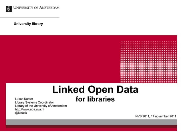 Linked Open Data for Libraries