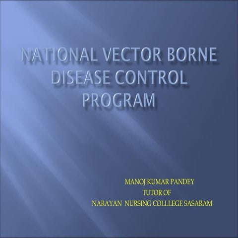 NATIONAL VECTOR BORN PROGGRAMME