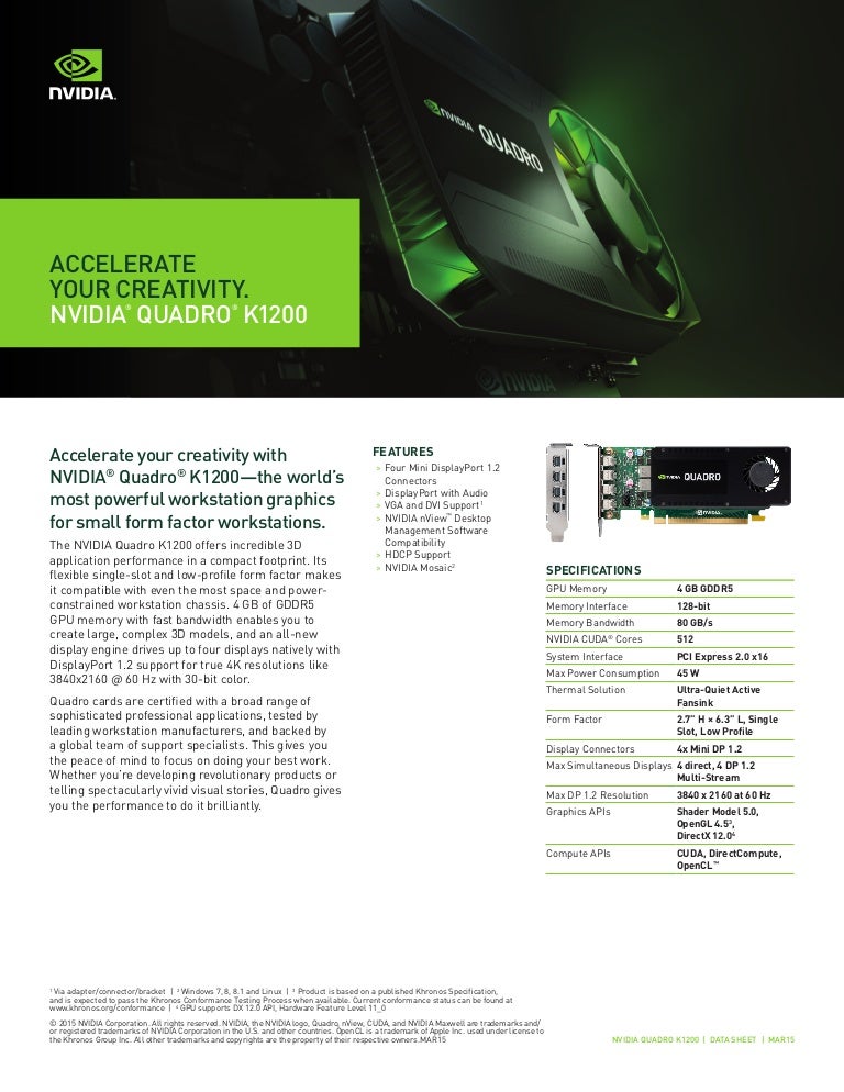 nvidia quadro k1200 nvidia quadro k1200