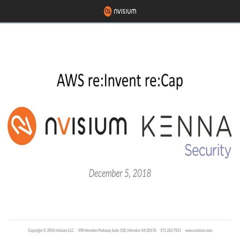 nVisium Webinar - AWS re:Invent re:Cap 2018 Panel Discussion