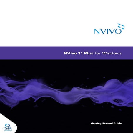 NVivo11 plus - getting started guide