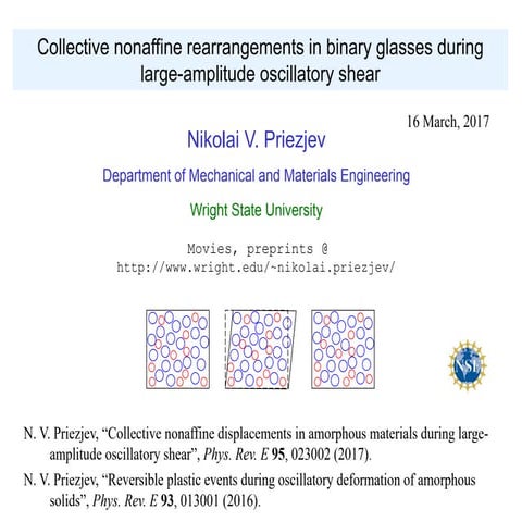 Collective nonaffine rearrangements in binary glasses during large-amplitude ...
