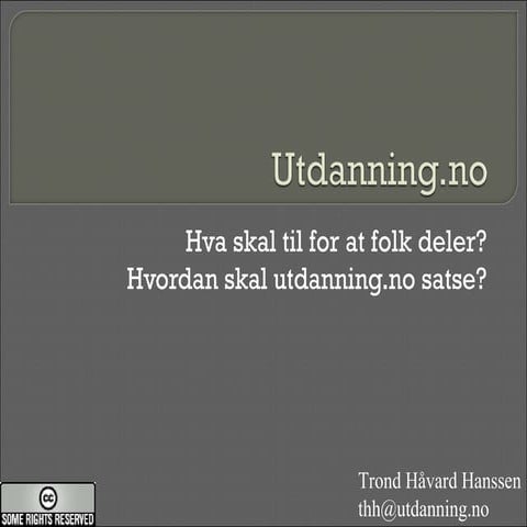 NVU -konferansen 2009 utdanning.no